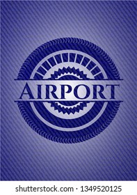 Airport denim background