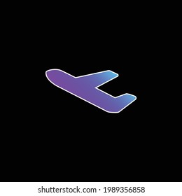 Airport Departures blue gradient vector icon