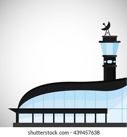 Airport design. travel icon. flat illustration, vector graphic