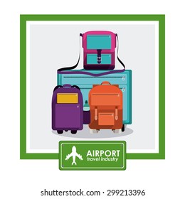 Airport digital design, vector illustration eps 10