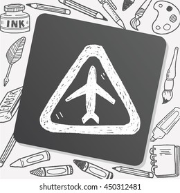 airport doodle
