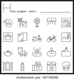 Airport Element Line Icon Set 4.Mono pack.Graphic vector logo set.Pictogram design.