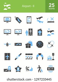 Airport Filled Icons