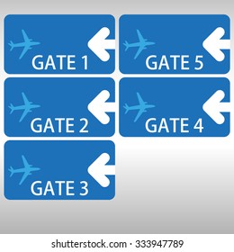 airport five gate marks