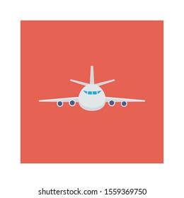 Airport flat icons for aircraft  & airline 