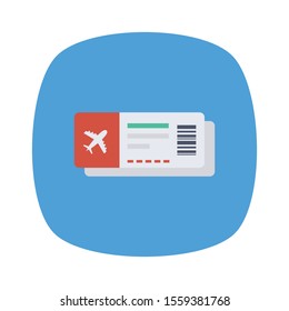 Airport flat icons for  pass &  flight