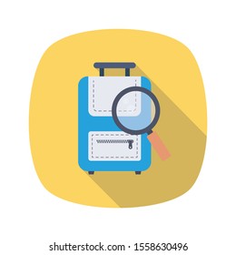 Airport flat icons for suitcase  & bagagge