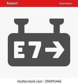 Airport Gate Icon. EPS 8 Format.