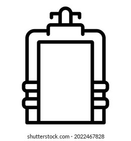 Airport gate scanner icon outline vector. Security control. Check boarding