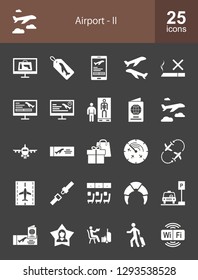 Airport Glyph Icons