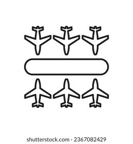 Airport Hub Icon Sign Symbol Vector