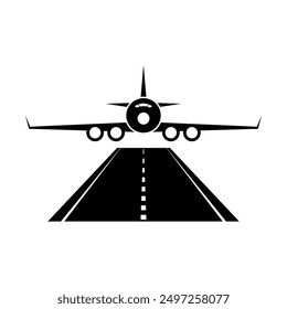 Airport Icon. Airliner Terminal. Transportation Symbol for Design, Presentation, Website or Apps Elements.    