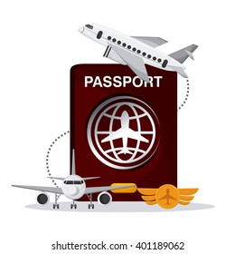 Airport icon design , vector illustration