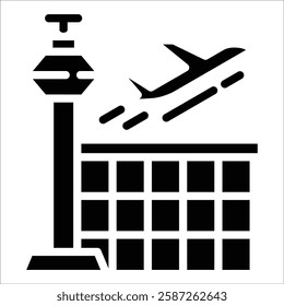 Airport Icon Element For Design