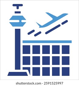 Airport Icon Element For Design