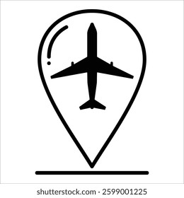 Airport Icon Element For Design