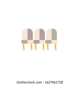 Airport icon flat long shadow with arrival and departure symbols isolated vector illustration icon