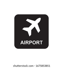 AIRPORT ICON, FLIGHT ICON VECTOR