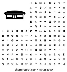 Airport icon illustration isolated vector sign symbol. airport icons set for web and mobile.