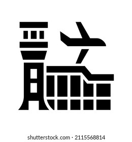 Airport icon isolated on white background