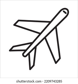 Airport Icon Logo Design Vector Template Illustration Sign And Symbol Pixels Perfect