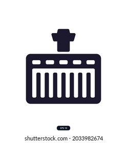 airport icon on white background Vector illustration.