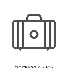 Airport icon outline and linear vector.
