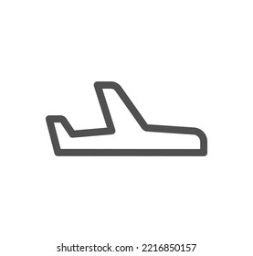 Airport icon outline and linear vector.
