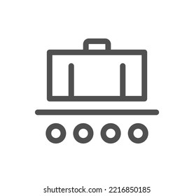 Airport icon outline and linear vector.
