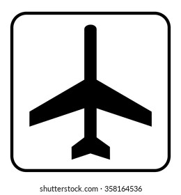 Airport icon pictogram vector