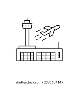 Airport icon. Plane vector icon. Airport sign design. Airport symbol pictogram. UX UI icon svg
