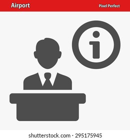 Airport Icon. Professional, pixel perfect icons optimized for both large and small resolutions. EPS 8 format.