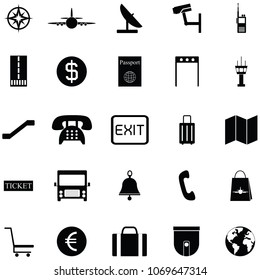 airport icon set