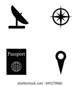 airport icon set