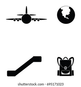 airport icon set