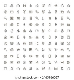 Airport icon set. Collection of high quality black outline logo for web site design and mobile apps. Vector illustration on a white background