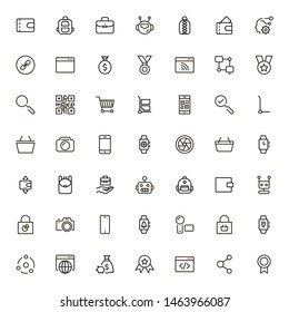 Airport icon set. Collection of high quality black outline logo for web site design and mobile apps. Vector illustration on a white background