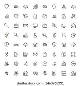 Airport icon set. Collection of high quality black outline logo for web site design and mobile apps. Vector illustration on a white background