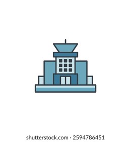 Airport icon symbol vector illustration isolated on white background