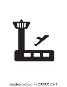 icono del aeropuerto, icono del vector mejor plano.