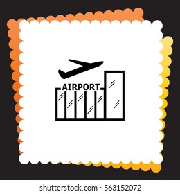 Airport  icon. Vector design. 