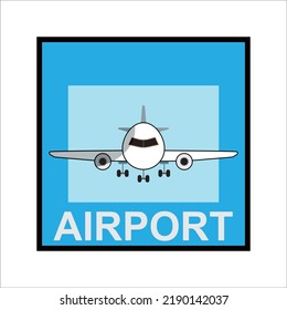 airport icon vector design template