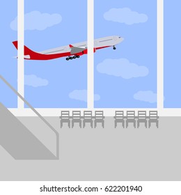 Airport icon, vector illustration.