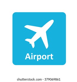 Airport icon for web and mobile