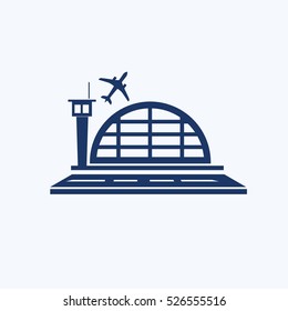 Airport icon,clean vector