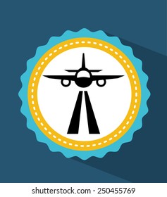 airport icons design, vector illustration eps10 graphic 