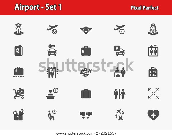 Airport Icons.\
Professional, pixel perfect icons optimized for both large and\
small resolutions. EPS 8\
format.