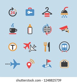 Airport icons set