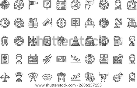 Airport icons icons Simple vector icon. Illustration symbol design template for web mobile UI element. 