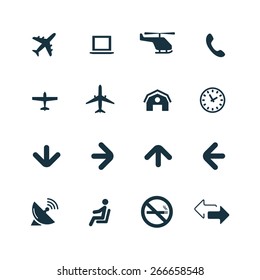 airport Icons Vector set